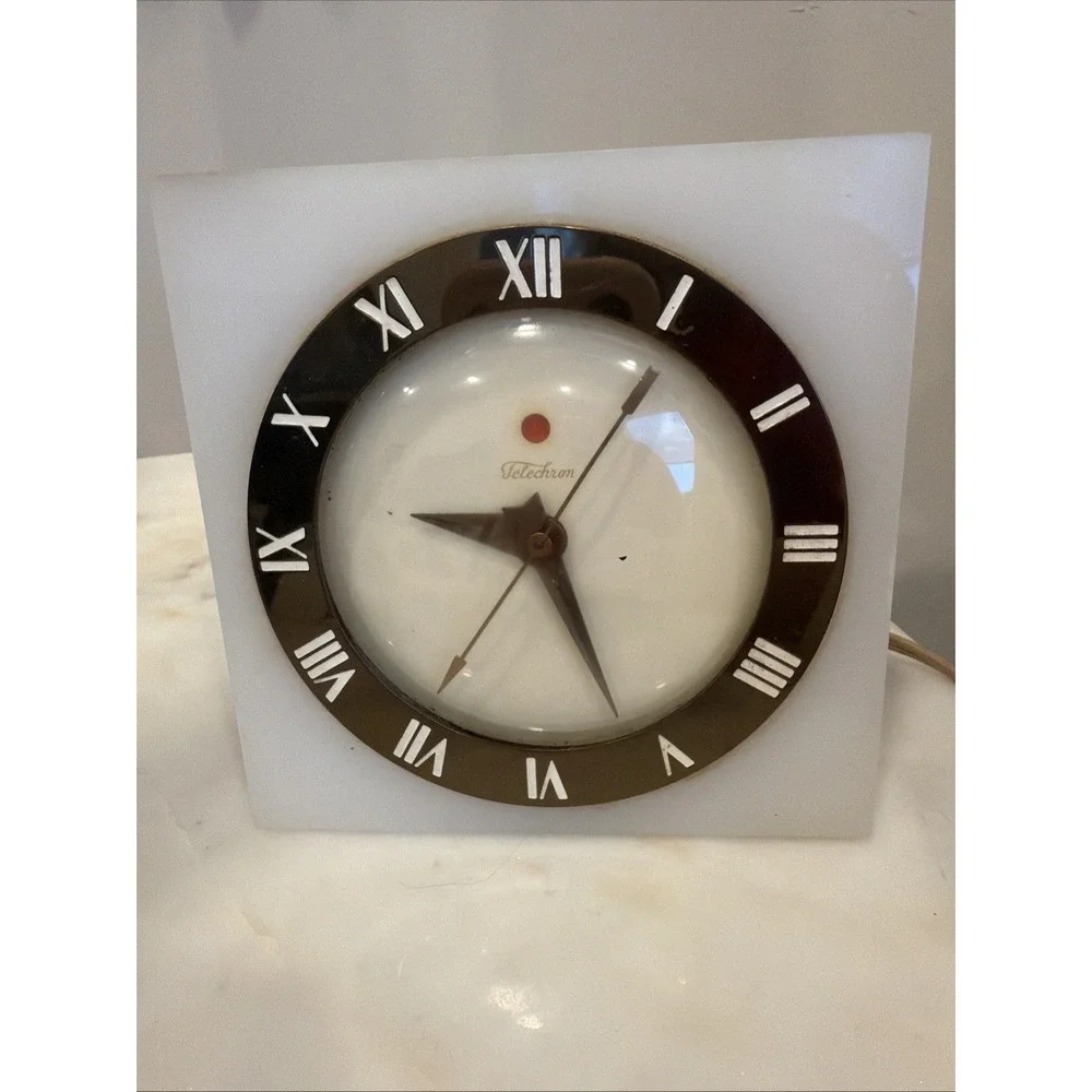 Telechron 4H55 The Statesman 1940s Vintage Desk Shelf Mantel Clock WORKS